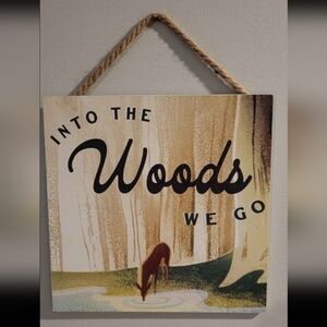 Rustic Forest Wall Art Decor.wooden Hanging Sign